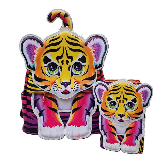 Loungefly Lisa Frank Forrest Cosplay Mini Backpack Matching Wallet Set - Picture 15 of 15
